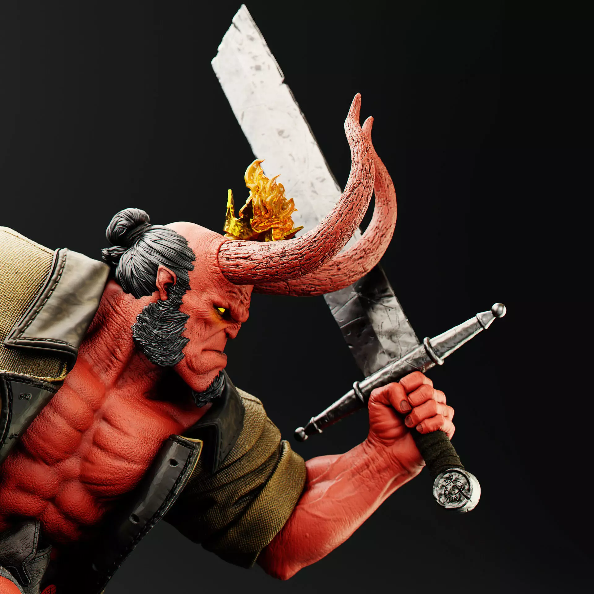 Demon Hero 3D Model 3D print model_15