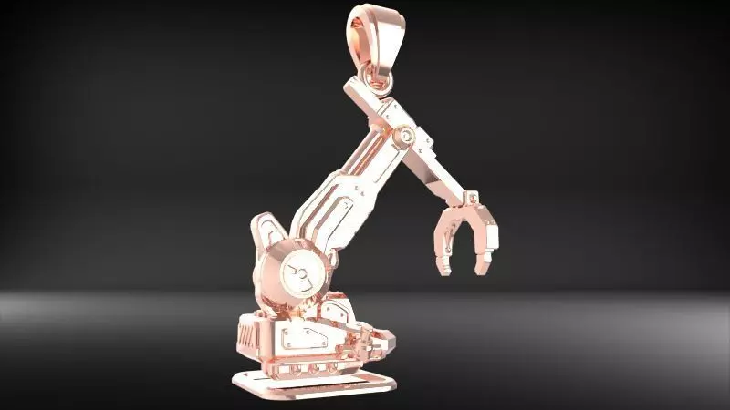 Crawler Crane Pendant 3D print model_16