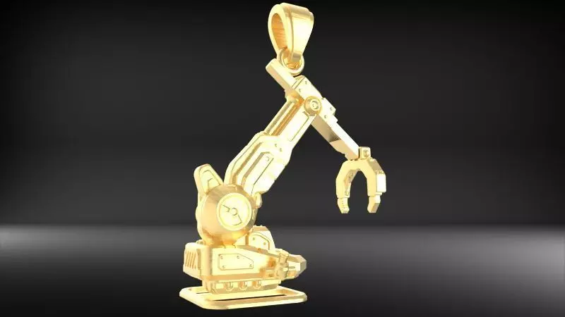 Crawler Crane Pendant 3D print model_26