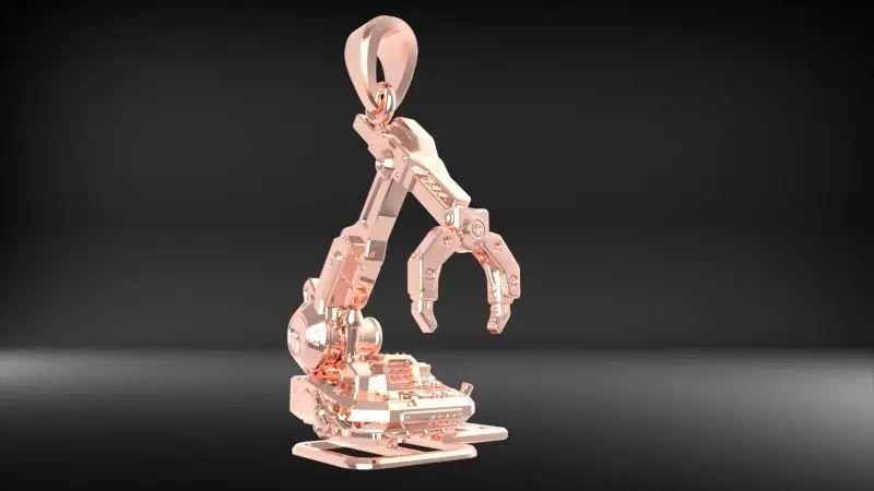 Crawler Crane Pendant 3D print model_2