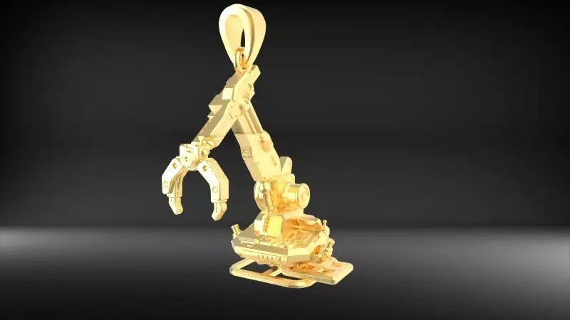 Crawler Crane Pendant 3D print model_23