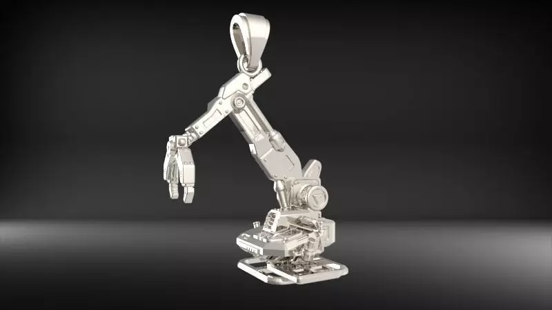 Crawler Crane Pendant 3D print model_31