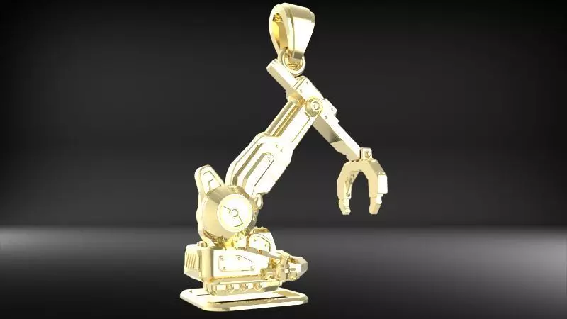 Crawler Crane Pendant 3D print model_8