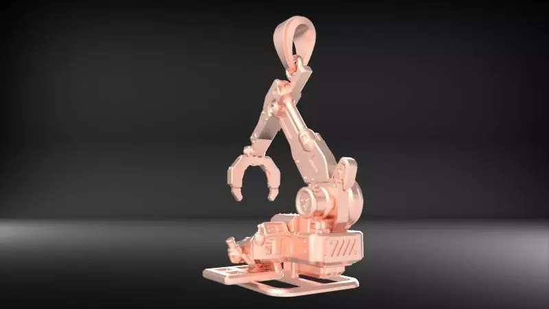 Crawler Crane Pendant 3D print model_32