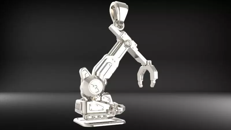 Crawler Crane Pendant 3D print model_27