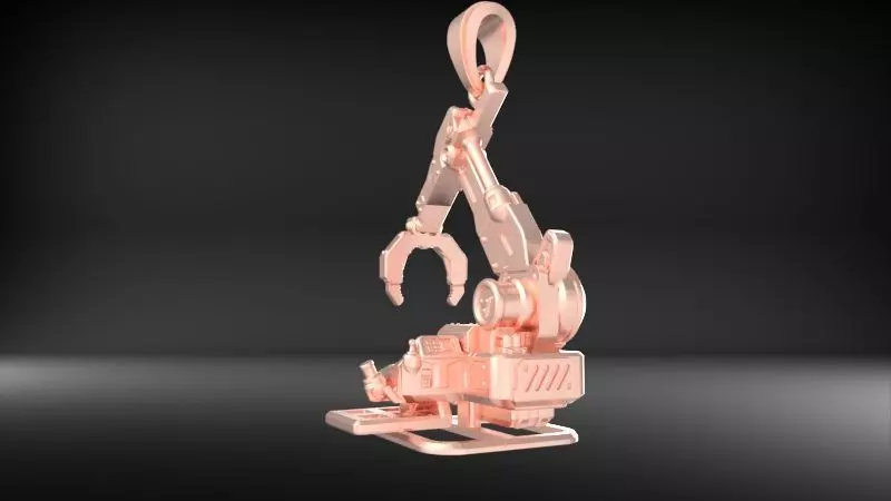 Crawler Crane Pendant 3D print model_17