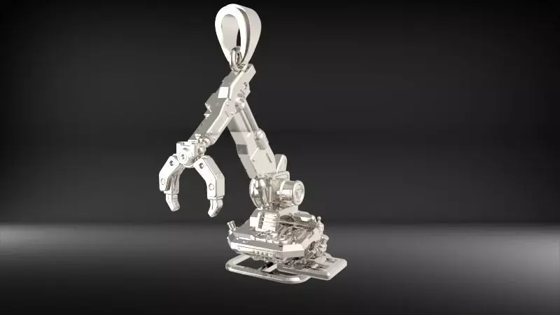 Crawler Crane Pendant 3D print model_11