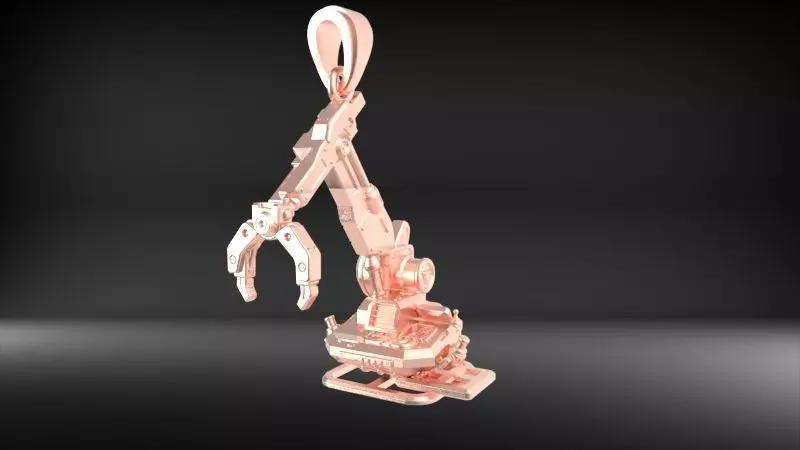 Crawler Crane Pendant 3D print model_15