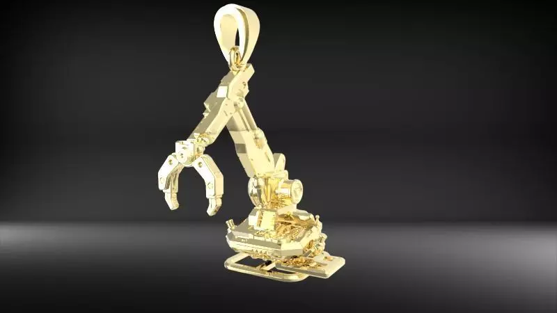 Crawler Crane Pendant 3D print model_6