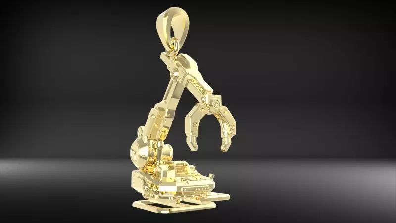 Crawler Crane Pendant 3D print model_13