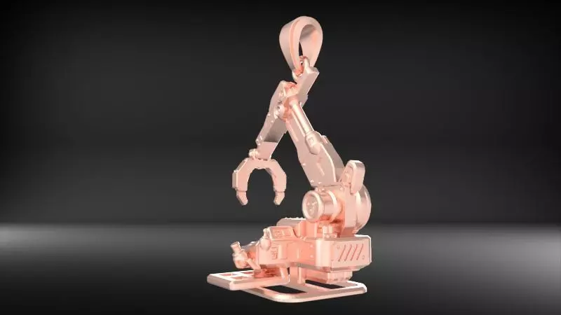 Crawler Crane Pendant 3D print model_18