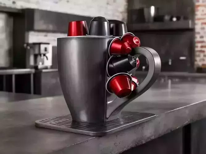 Coffee Capsule Holder 3D Model