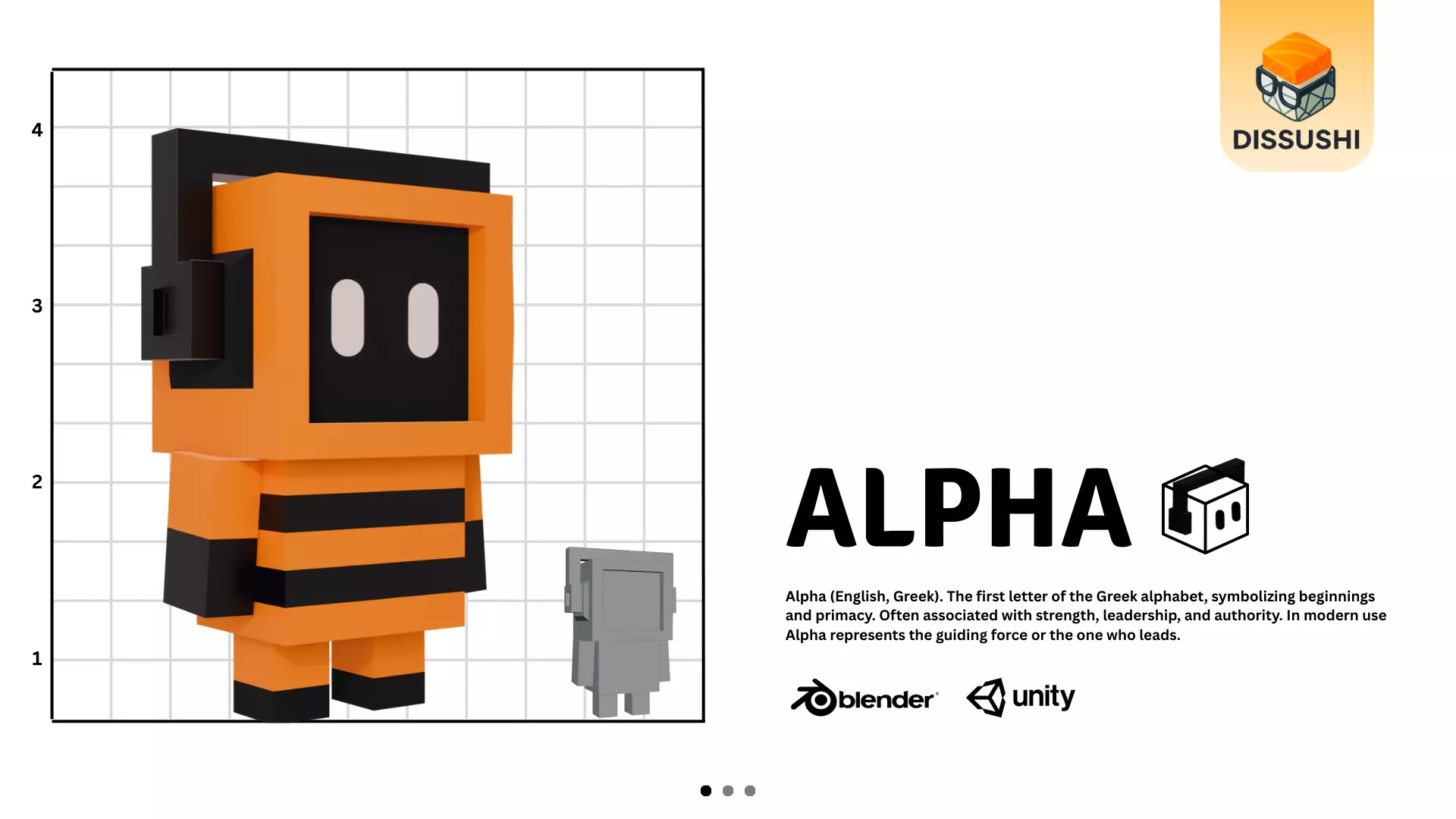 Voxel Robot Pack Low-poly 3D model_1