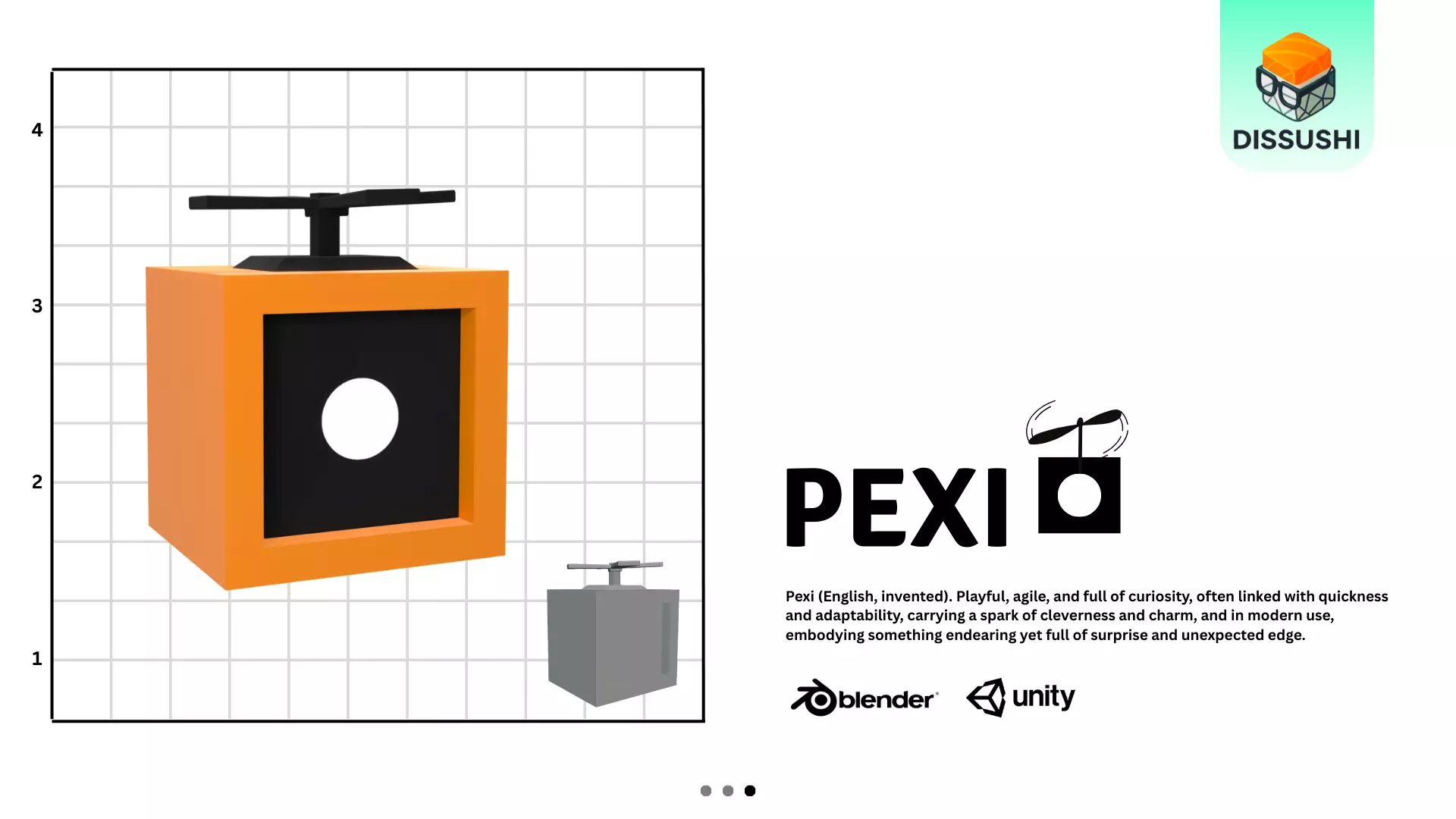 Voxel Robot Pack Low-poly 3D model_3