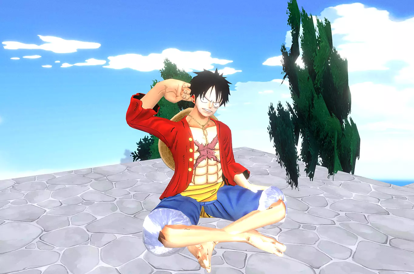 MONKEY D LUFFY Attack Mode FBX 3D model_1