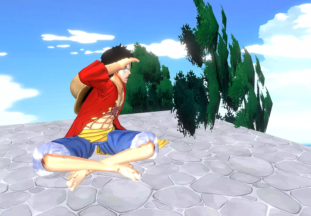 MONKEY D LUFFY Attack Mode FBX 3D model_2