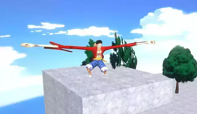 MONKEY D LUFFY Attack Mode   FBX