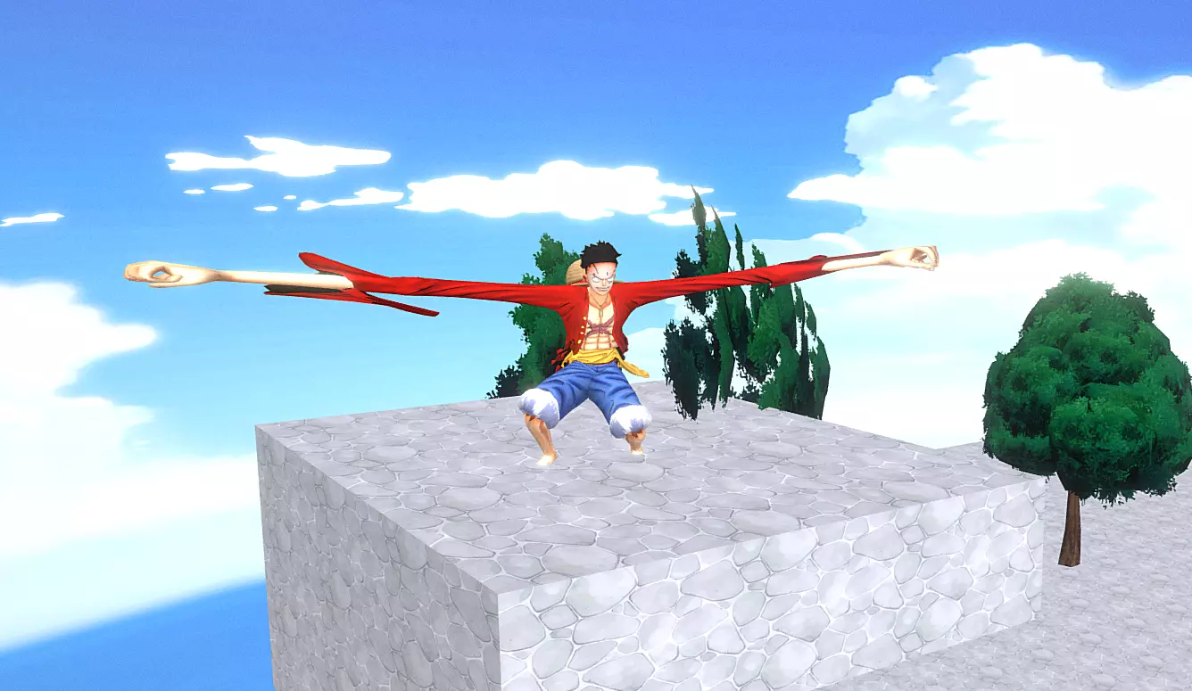 MONKEY D LUFFY Attack Mode FBX 3D model_0
