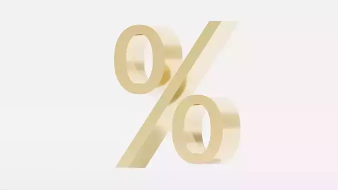 Gold Percentage Symbol