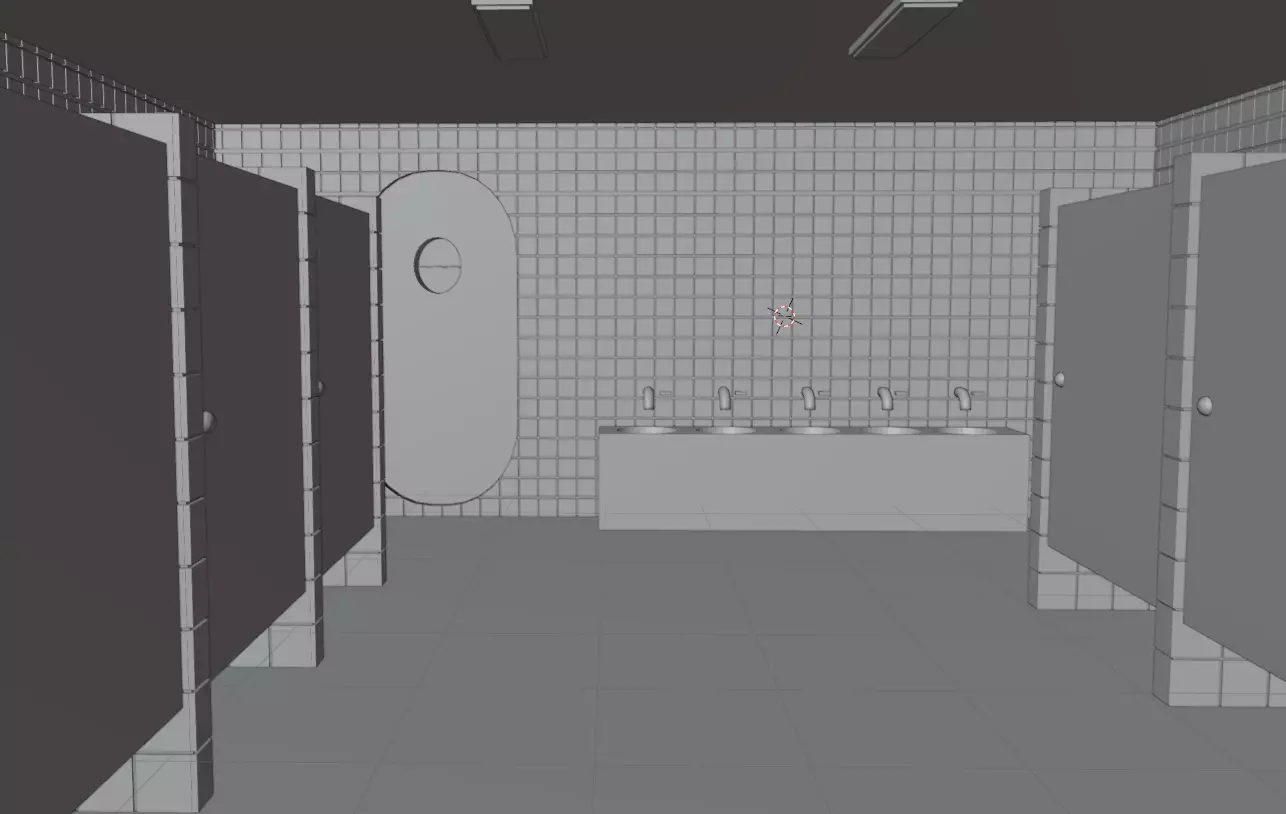 UNTEXTURED SQUID GAME DORMITORY 3D model_4