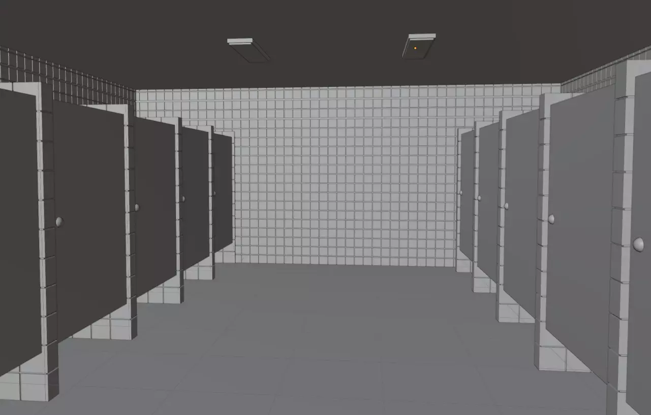 UNTEXTURED SQUID GAME DORMITORY 3D model_3