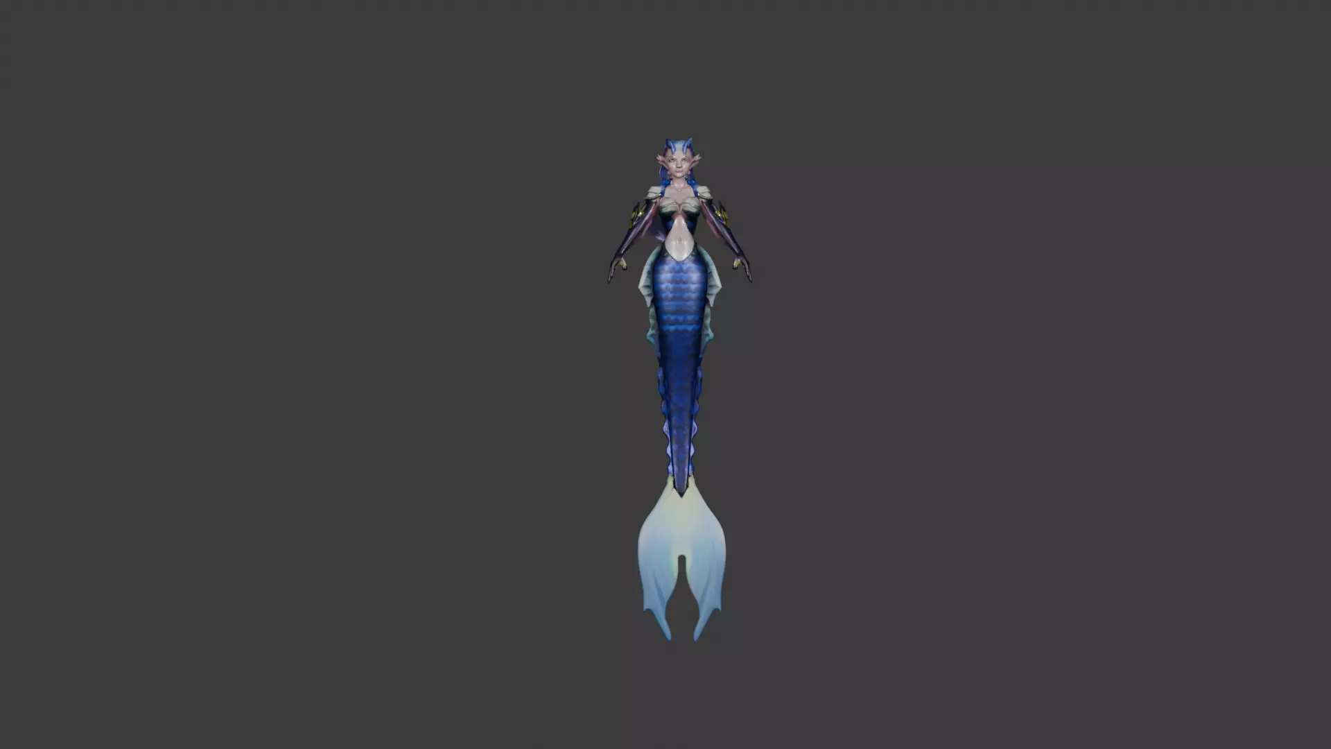 Mermaid Fantasy 3D Character Model 3D model