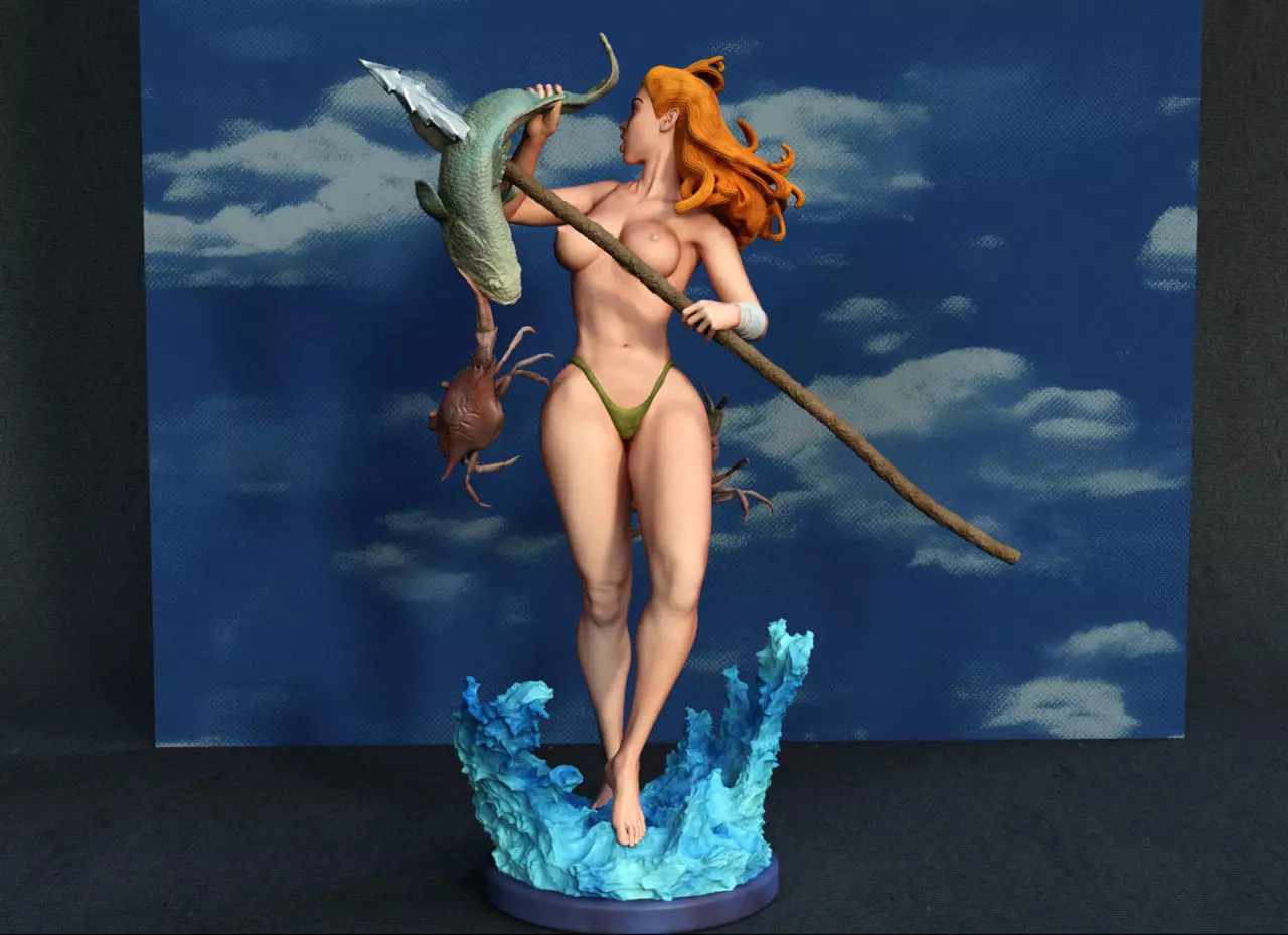 pin up fishing 3D print model_1