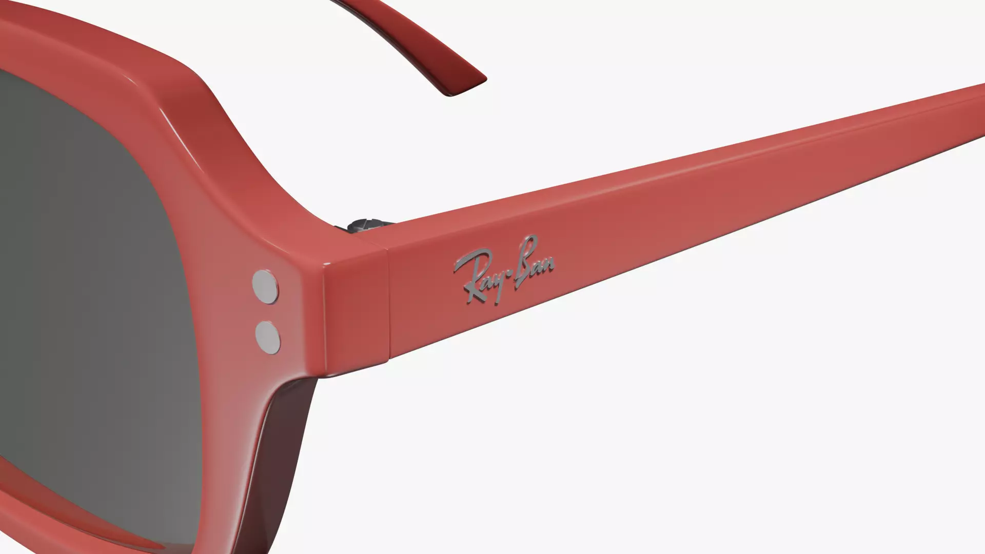 Ray Ban Zuri Bio Based Red Sunglasses 3D Model PBR Low-poly 3D model_6
