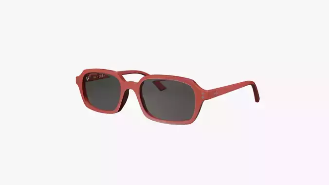 Ray Ban Zuri Bio Based Red Sunglasses 3D Model PBR Low-poly 3D model Ray Ban Zuri Bio Based Red Sunglasses 3D Model PBR Low-poly 3D model