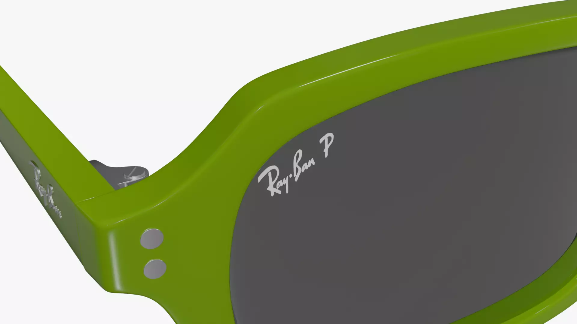 Ray Ban Zuri Bio Based Green Sunglasses 3D Model PBR Low-poly 3D model_3