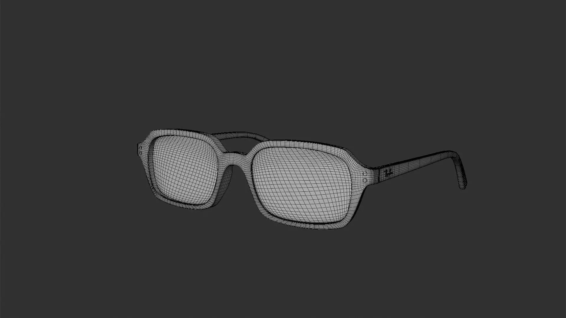 Ray Ban Zuri Bio Based Green Sunglasses 3D Model PBR Low-poly 3D model_14
