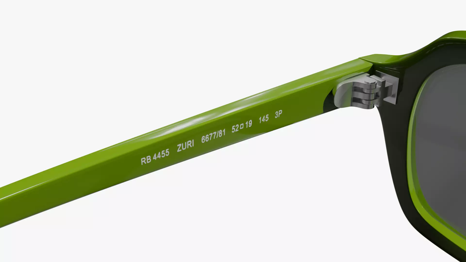 Ray Ban Zuri Bio Based Green Sunglasses 3D Model PBR Low-poly 3D model_5