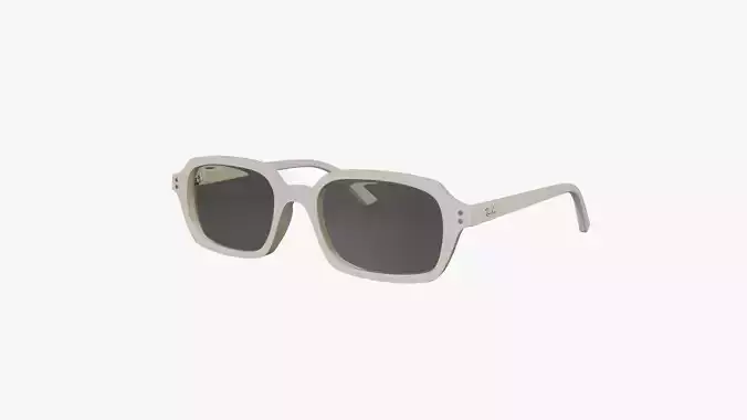 Ray Ban Zuri Bio Based Cream Sunglasses 3D Model PBR 