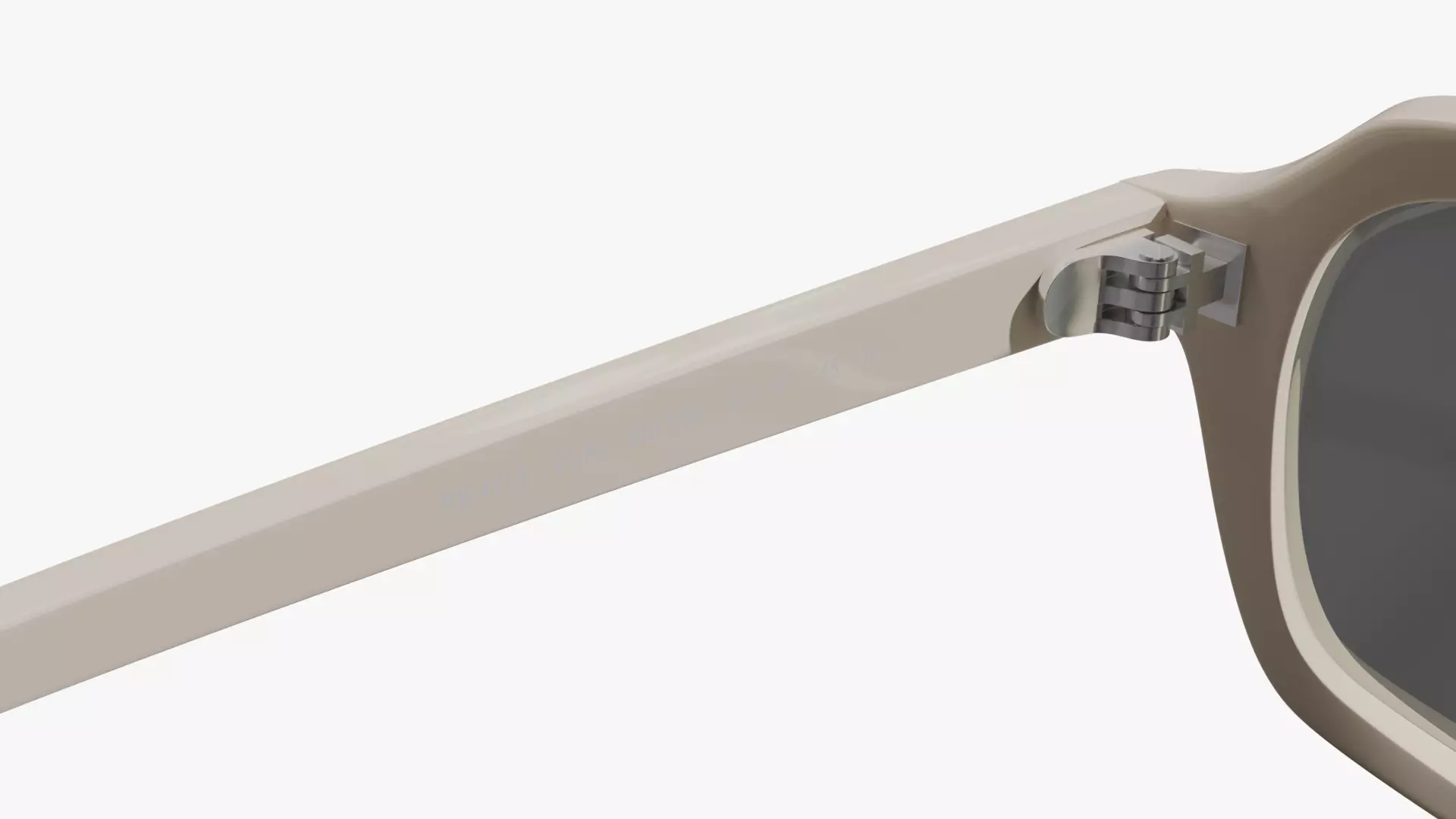 Ray Ban Zuri Bio Based Cream Sunglasses 3D Model PBR Low-poly 3D model_5