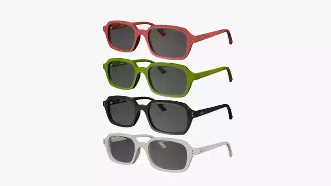 Ray Ban Zuri Bio Based ALL COLORS Sunglasses 3D Model PBR Low-poly 3D model Ray Ban Zuri Bio Based ALL COLORS Sunglasses 3D Model PBR Low-poly 3D model
