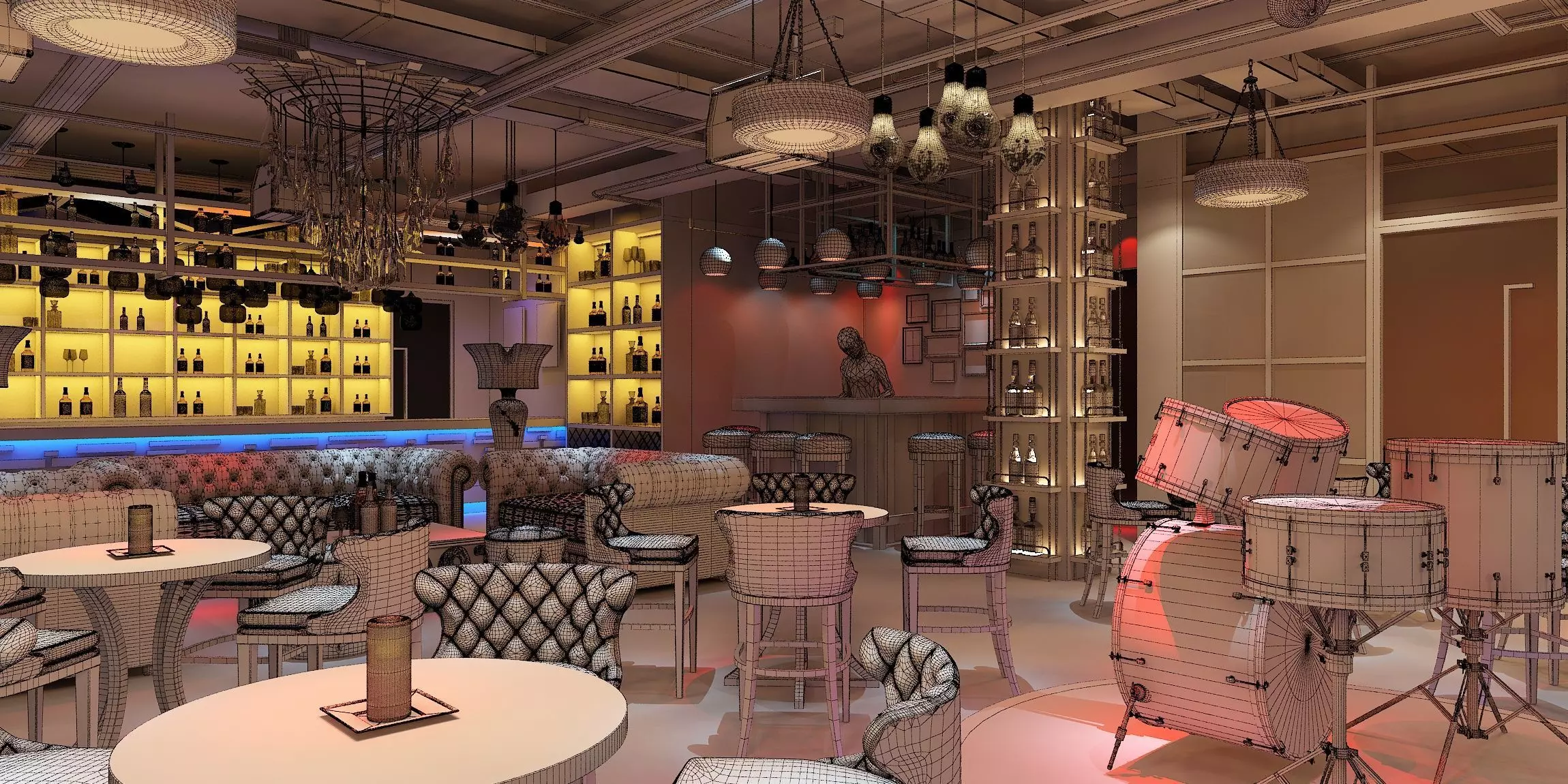 Night Club 3D model_5