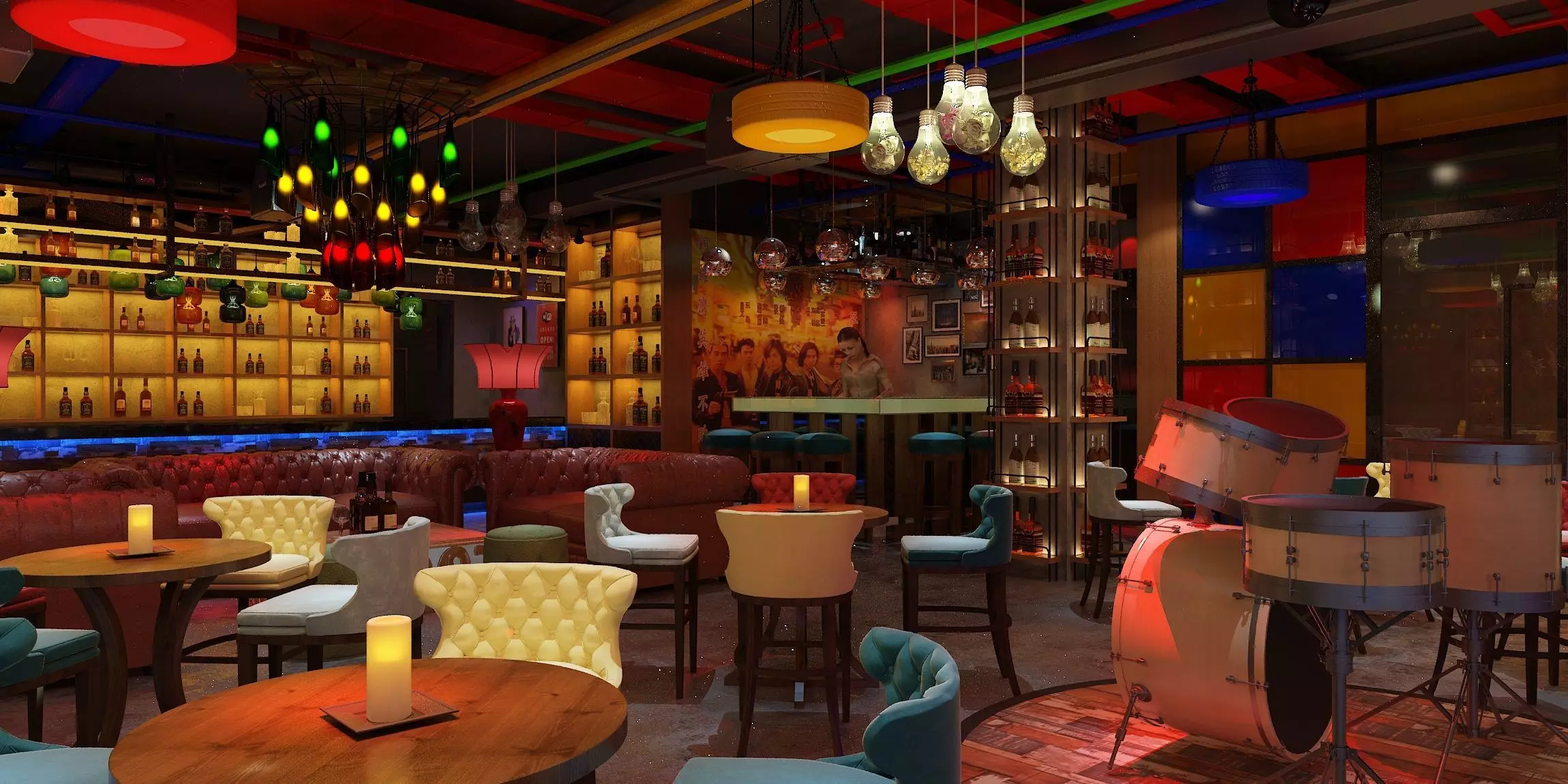 Night Club 3D model_0