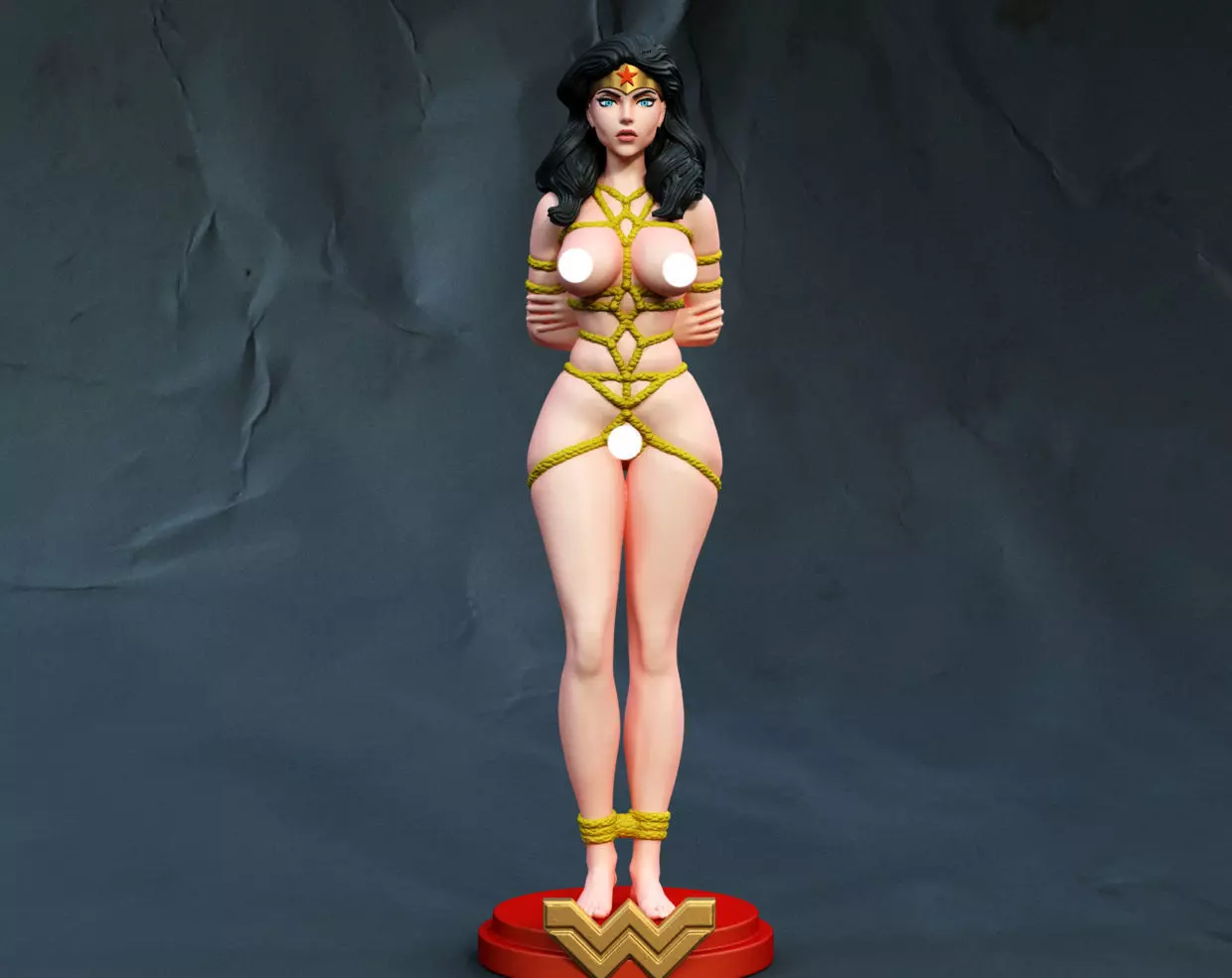 woman wonder  3D print model_0