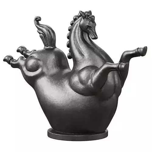 Metal horse figurine