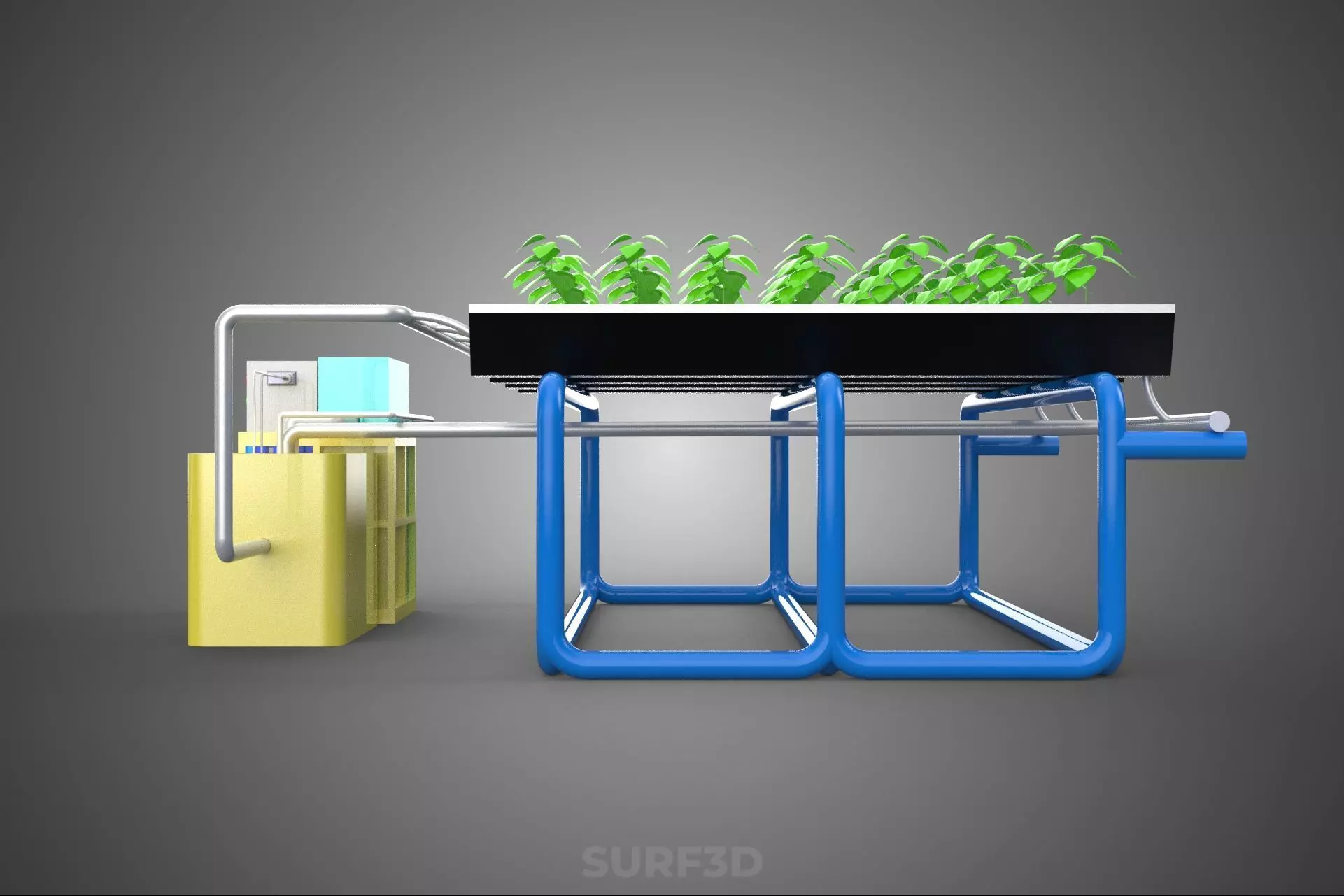 AUTO CONTROL MONITORING NUTRIENT PH NUTRITION HYDROPONIC PLANT 3D model_32