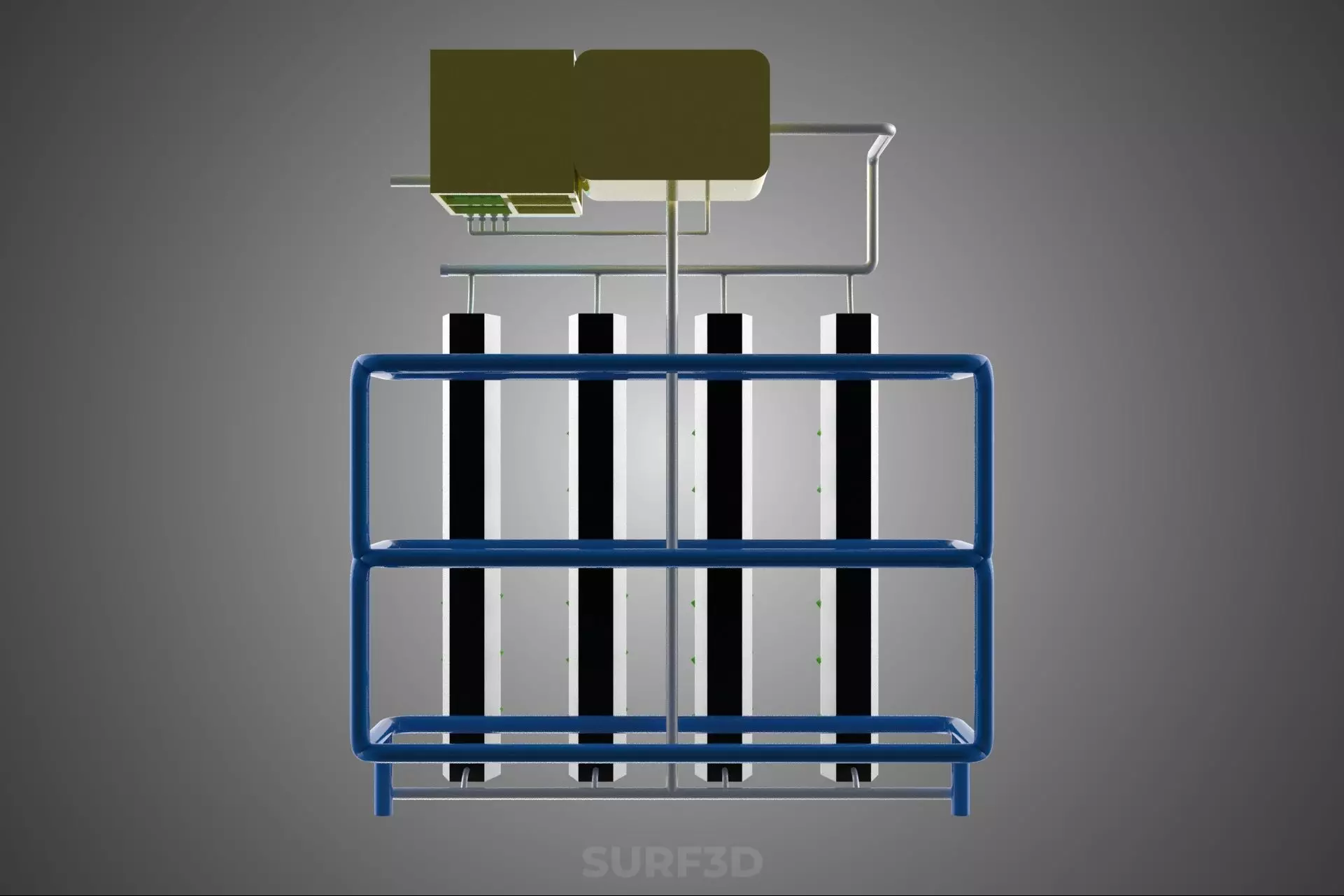 AUTO CONTROL MONITORING NUTRIENT PH NUTRITION HYDROPONIC PLANT 3D model_25