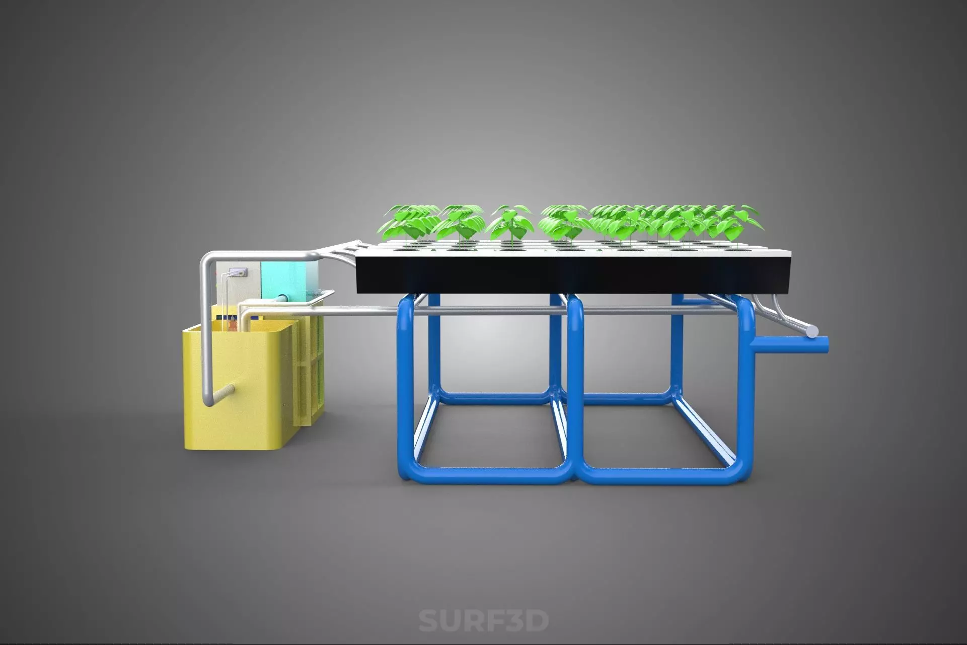 AUTO CONTROL MONITORING NUTRIENT PH NUTRITION HYDROPONIC PLANT 3D model_11
