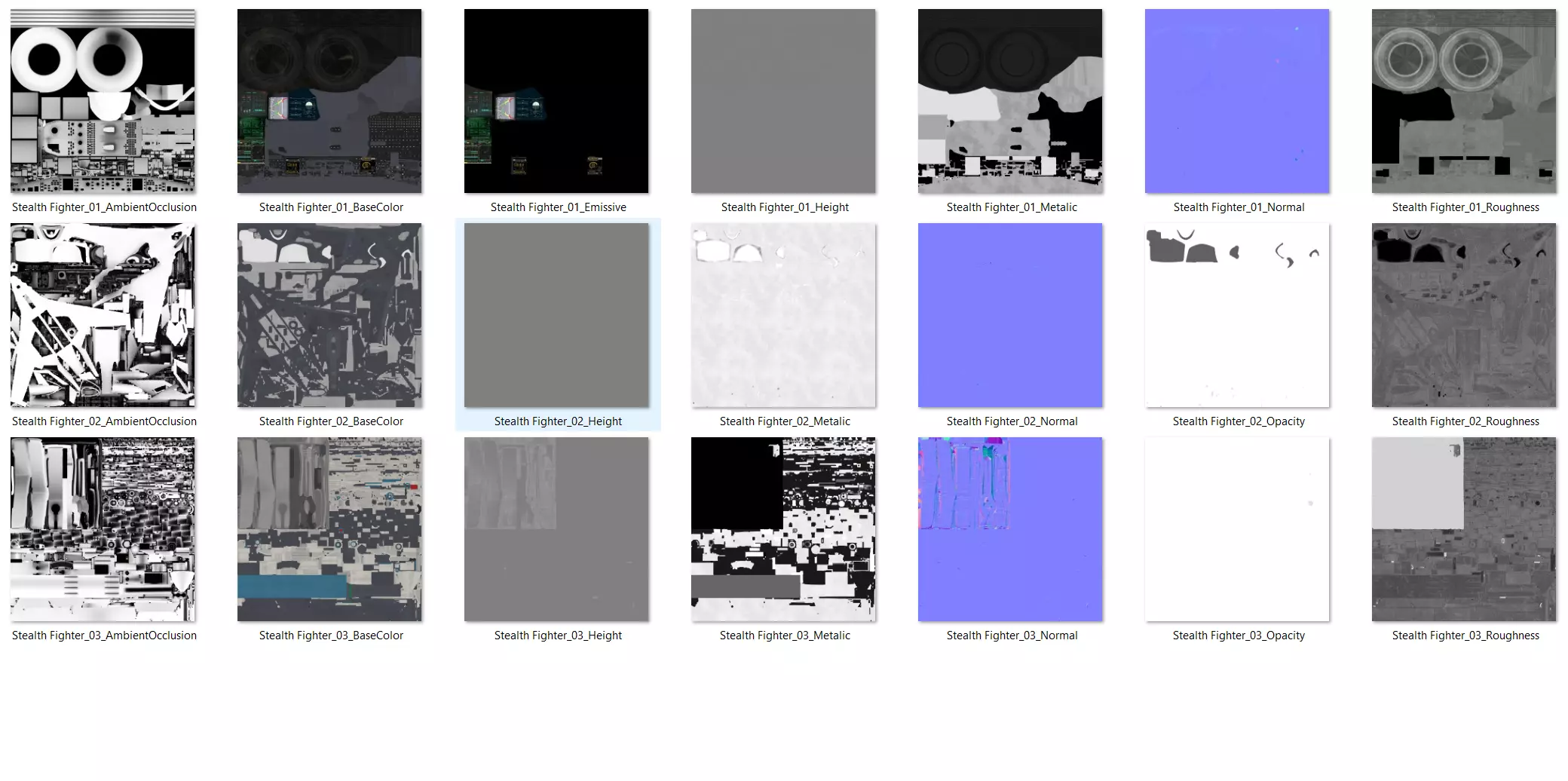 Military Airplane Hangar with Stealth Fighter 3D model_43