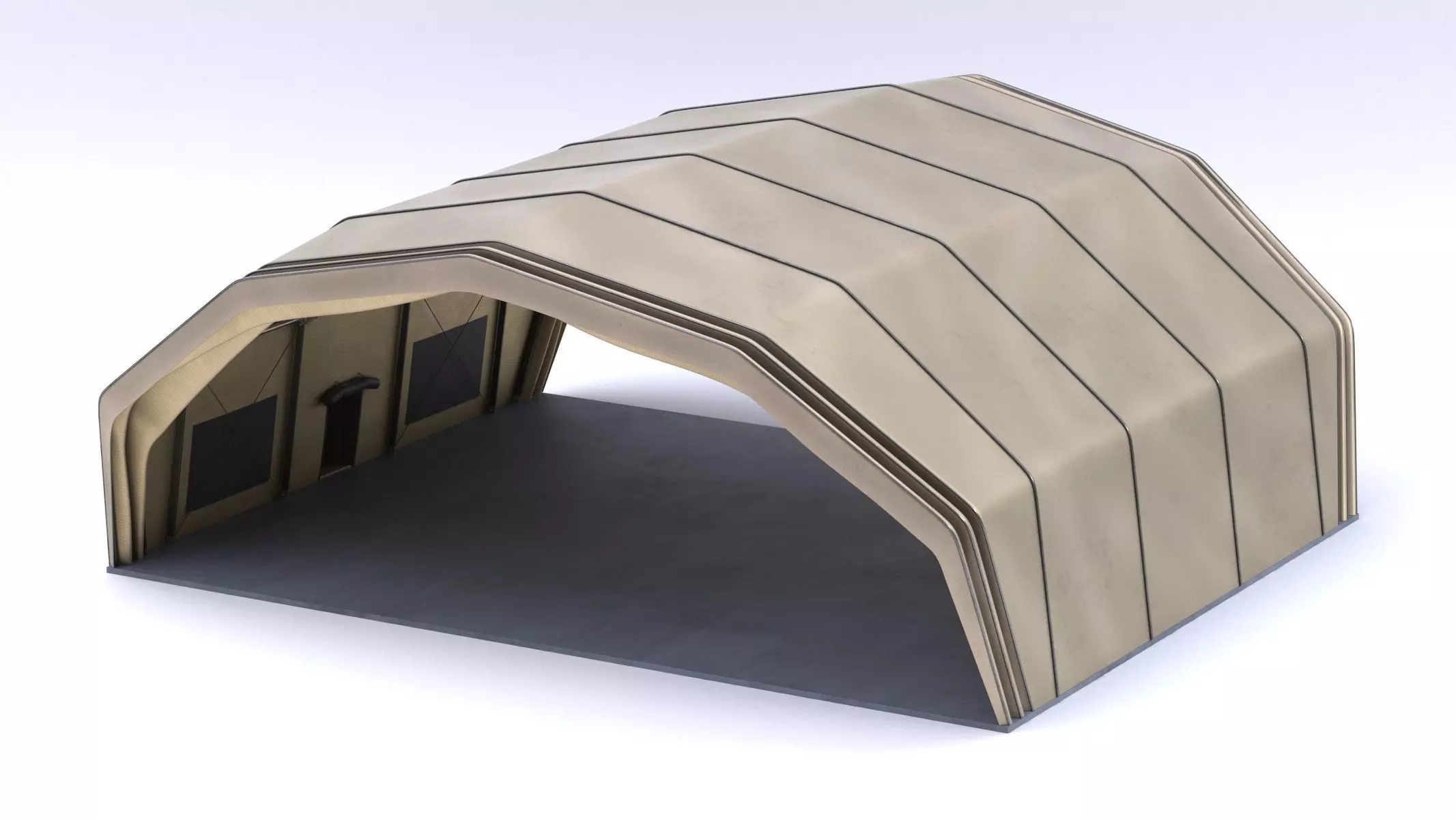 Military Airplane Hangar with Stealth Fighter 3D model_20