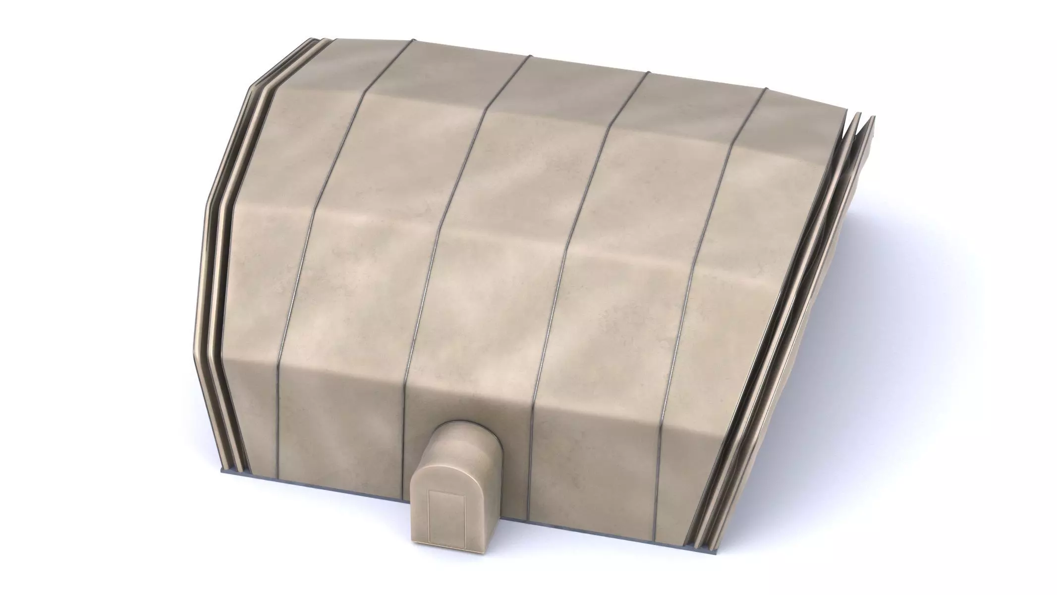 Military Airplane Hangar with Stealth Fighter 3D model_22