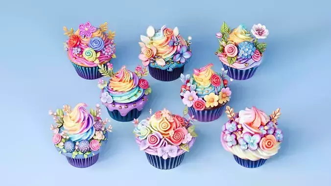 Flower Cupcakes Cake