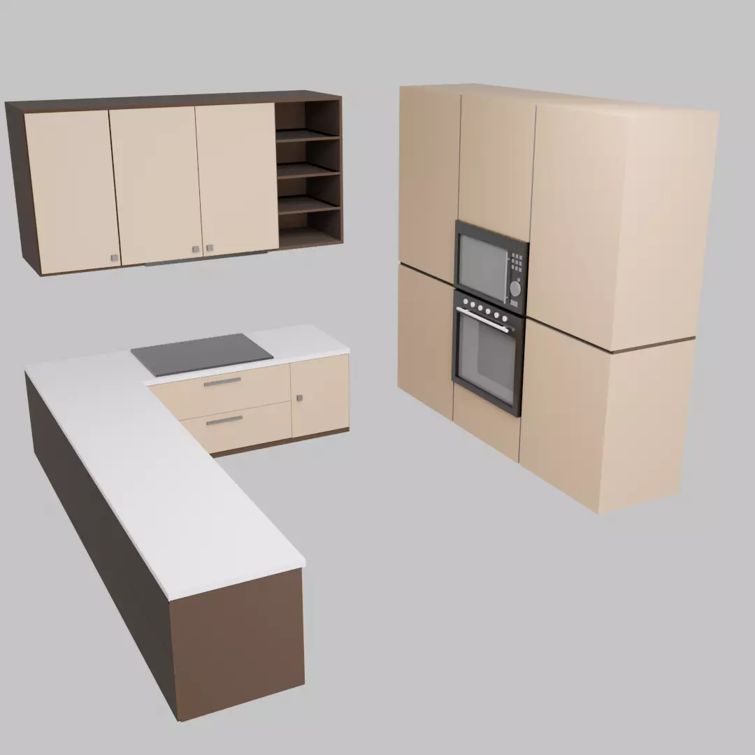 50 low poly furniture  models Low-poly 3D model_58