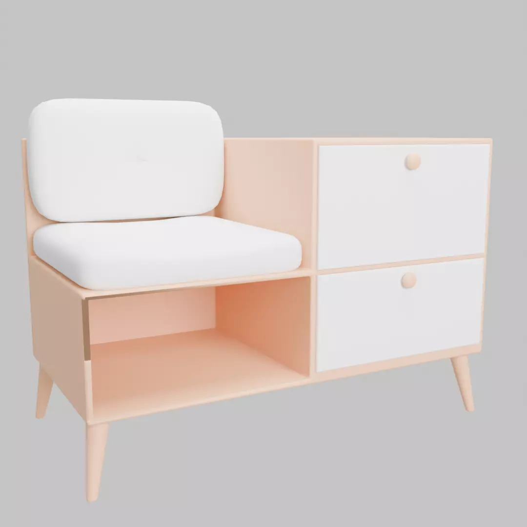 50 low poly furniture  models Low-poly 3D model_47