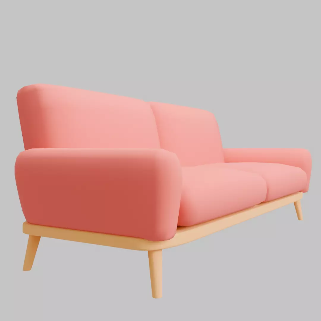 50 low poly furniture  models Low-poly 3D model_7