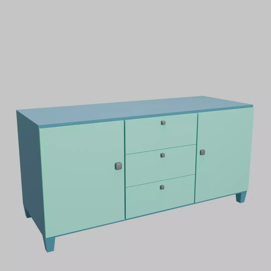 50 low poly furniture  models Low-poly 3D model_40